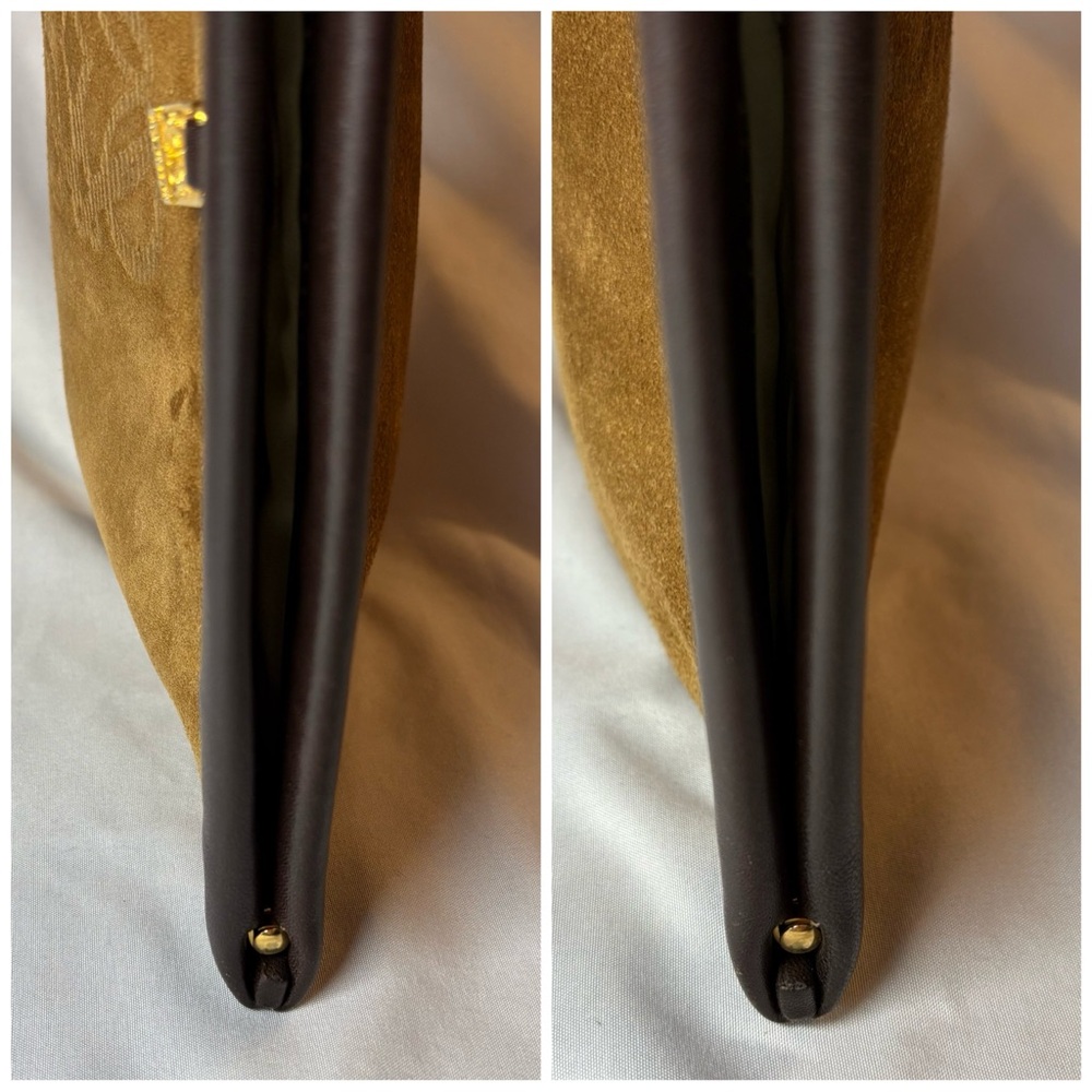 ❌SOLD❌ LOEWE Suede Clutch with Hinged Structured Opening - Picture 11 of 12